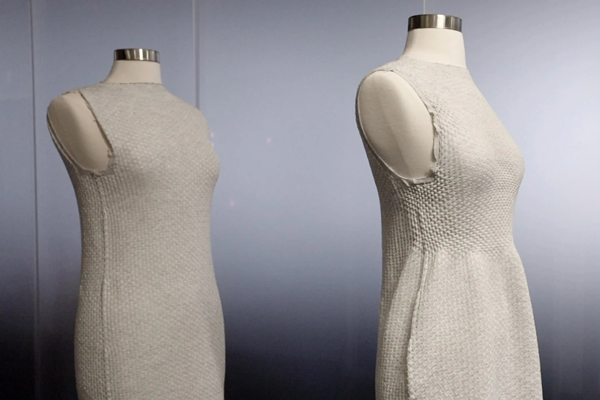 A 4D-knitted dress